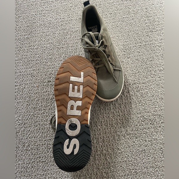 Sorel Out and About casual sneakers in Olive green Size 11 - Picture 6 of 6